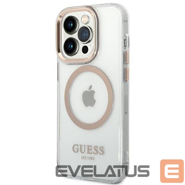 Чехол на заднюю панель Guess Gold || Transparent
