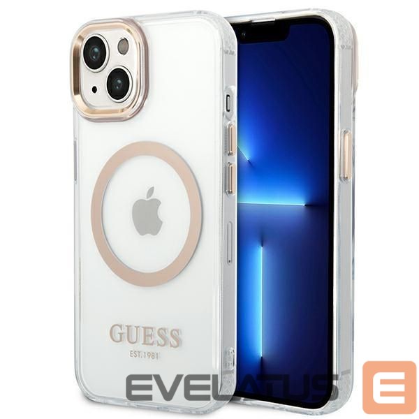 Чехол на заднюю панель Guess Gold || Transparent