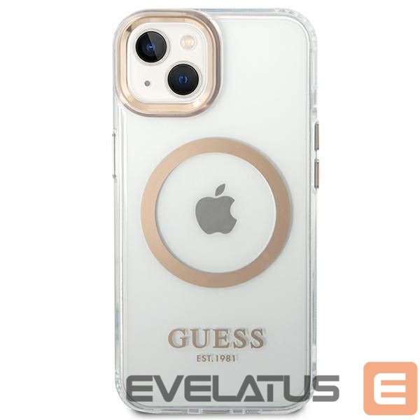 Чехол на заднюю панель Guess Gold || Transparent
