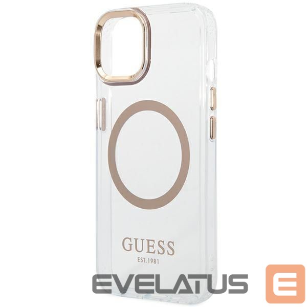 Чехол на заднюю панель Guess Gold || Transparent