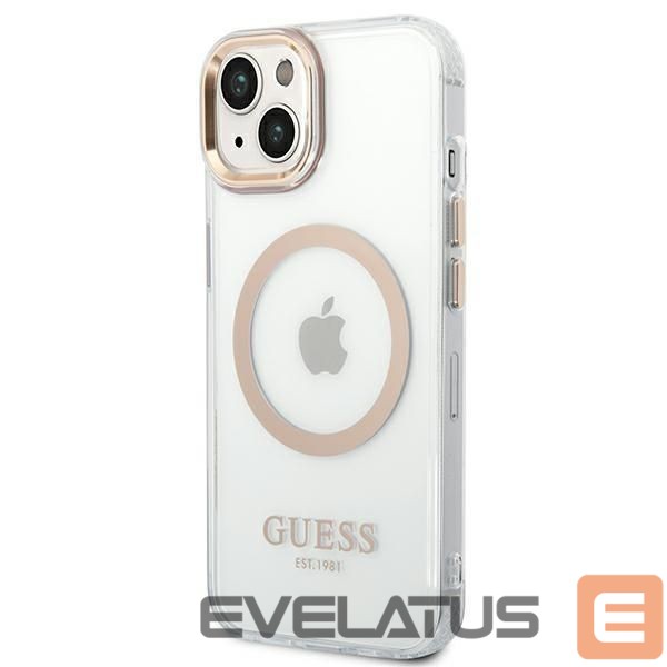 Чехол на заднюю панель Guess Gold || Transparent