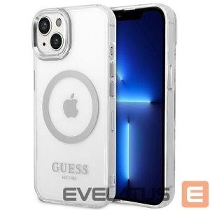 Чехол на заднюю панель Guess  Silver || Transparent 