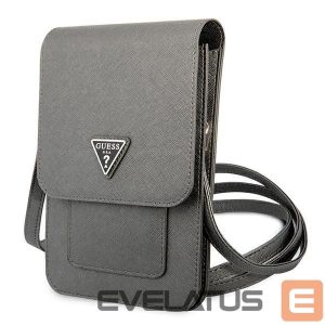 Чехол универсальный для спорта Guess  Guess Handbag GUWBSATMGR gray / gray Saffiano Triangle 