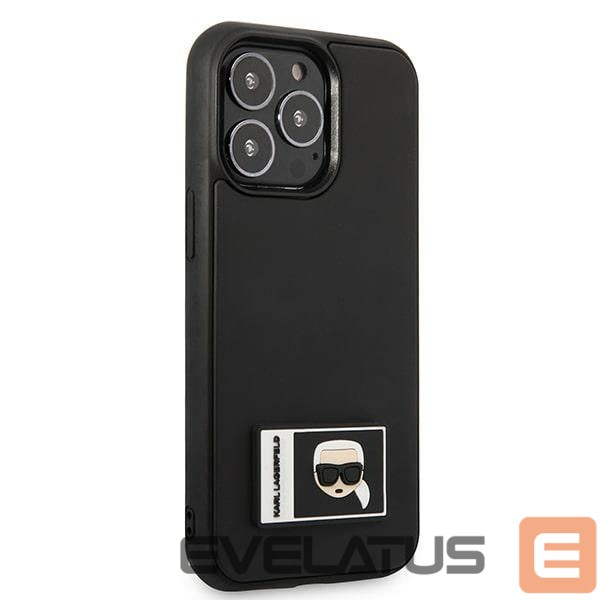 Чехол на заднюю панель Karl Lagerfeld Karl Lagerfeld Ikonik Patch Case for iPhone 13 Pro Max - Black