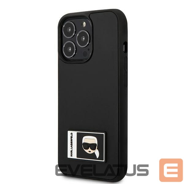 Чехол на заднюю панель Karl Lagerfeld Karl Lagerfeld Ikonik Patch Case for iPhone 13 Pro Max - Black