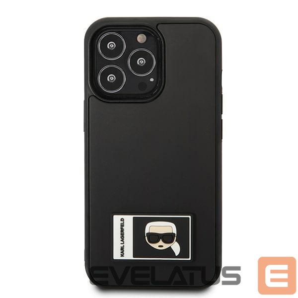 Чехол на заднюю панель Karl Lagerfeld Karl Lagerfeld Ikonik Patch Case for iPhone 13 Pro Max - Black