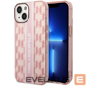 Чехол на заднюю панель Karl Lagerfeld  Karl Lagerfeld KLHCP14MHKLSPCP iPhone 14 Plus 6.7 "hardcase pink / pink Mono Vertical Stripe 