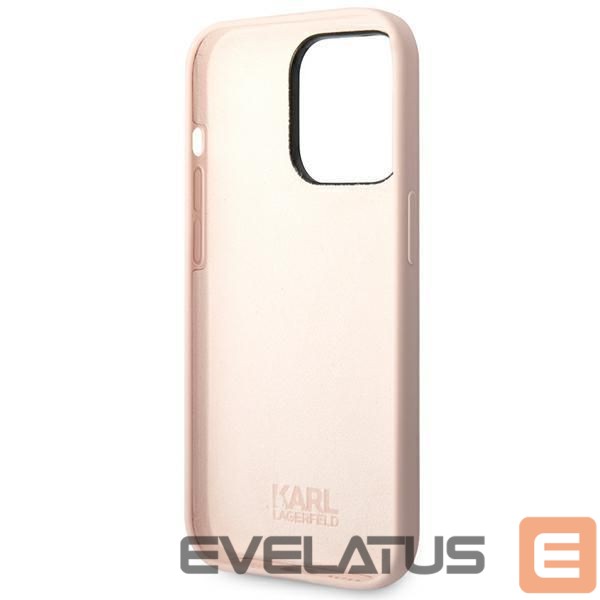 Чехол на заднюю панель Karl Lagerfeld Karl Lagerfeld KLHCP14XSLCTPI iPhone 14 Pro Max 6.7 "hardcase light pink / light pink Silicone Choupette Body