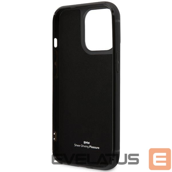 Чехол на заднюю панель BMW Case BMW BMHCP14X22RSEPK iPhone 14 Pro Max 6.7" black/black Leather Card Slot
