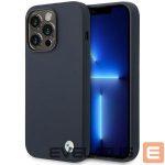 Чехол на заднюю панель BMW  Case BMW BMHMP14XSILNA iPhone 14 Pro Max 6.7" navy blue/navy Silicone Metal Logo MagSafe 