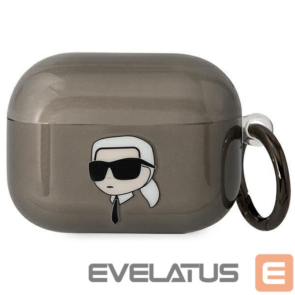 Чехол на заднюю панель Karl Lagerfeld Karl Lagerfeld KLAPHNIKTCK AirPods Pro cover black/black Karl's Head