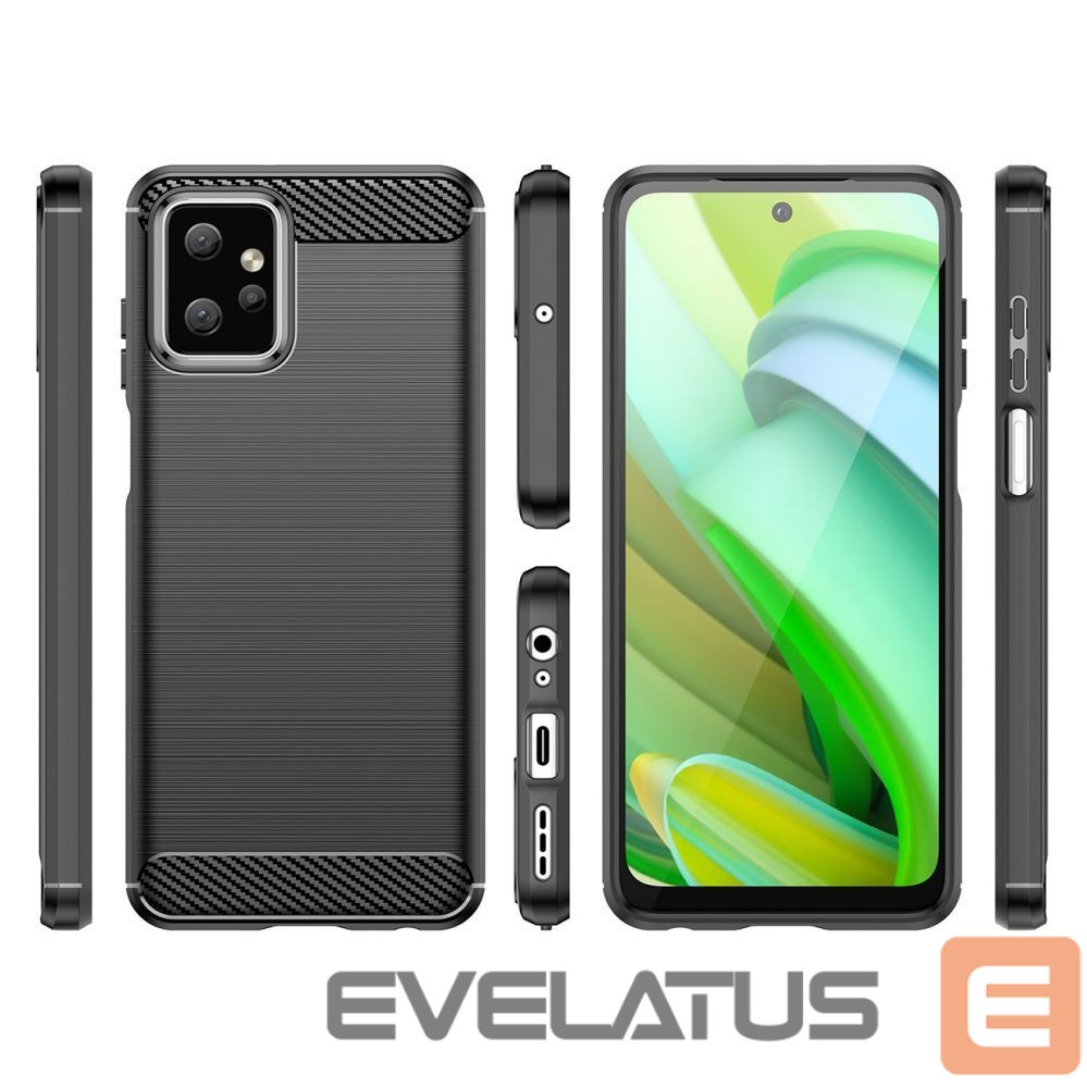 Чехол на заднюю панель Hurtel Carbon Case for Motorola Moto G Power 2023 flexible silicone carbon cover black