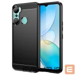 Чехол на заднюю панель Hurtel  Carbon Case case for Infinix Hot 12 Pro flexible silicone carbon cover black 