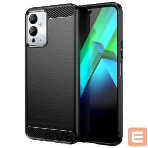 Чехол на заднюю панель Hurtel  Carbon Case case for Infinix Note 12i flexible silicone carbon cover black 