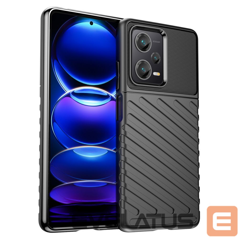 Чехол на заднюю панель Hurtel Thunder Case case for Xiaomi Redmi Note 12 Pro+ silicone armor case black