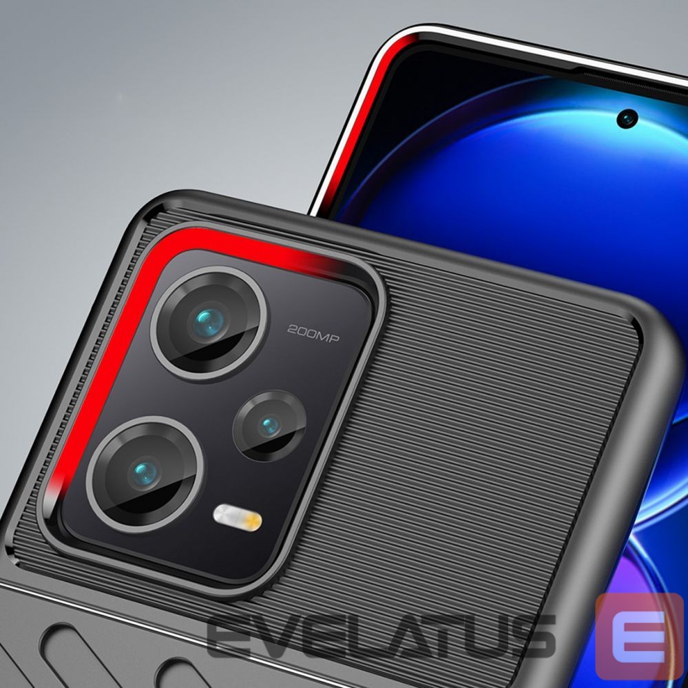 Чехол на заднюю панель Hurtel Thunder Case case for Xiaomi Redmi Note 12 Pro+ silicone armor case black