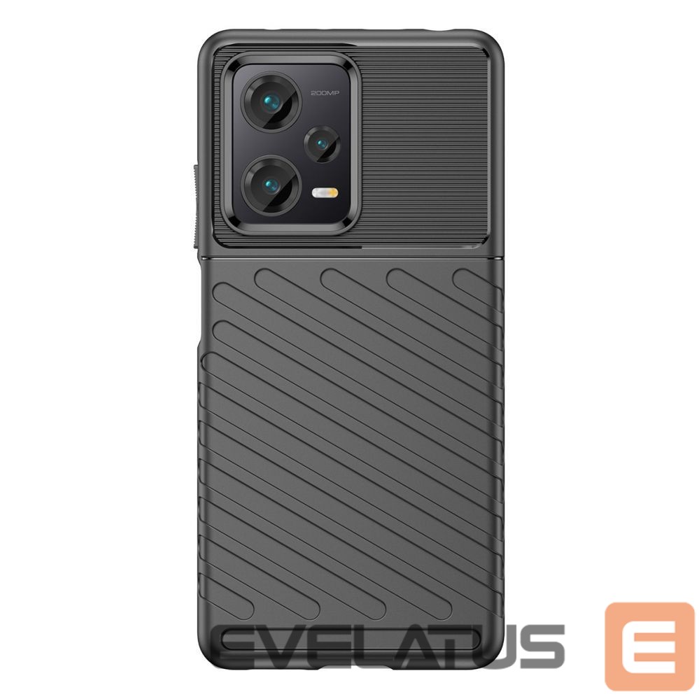 Чехол на заднюю панель Hurtel Thunder Case case for Xiaomi Redmi Note 12 Pro+ silicone armor case black