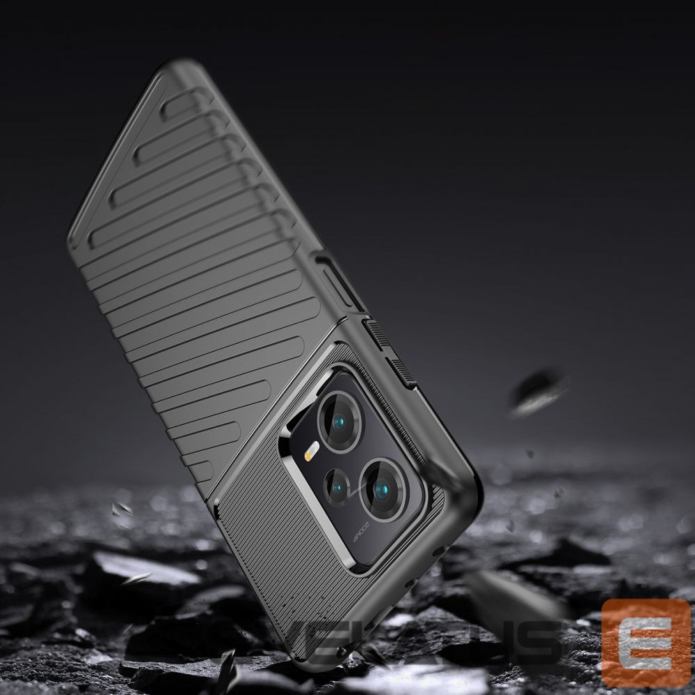 Чехол на заднюю панель Hurtel Thunder Case case for Xiaomi Redmi Note 12 Pro+ silicone armor case black