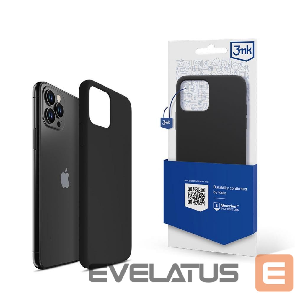 Чехол на заднюю панель 3MK 3mk Silicone Case for iPhone 11 Pro Max - black