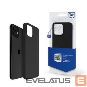 Чехол на заднюю панель 3MK - 3mk Silicone Case for iPhone 12 mini - black 
