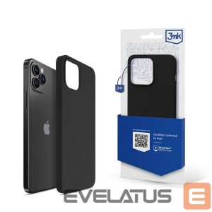 Чехол на заднюю панель 3MK - 3mk Silicone Case for iPhone 12 Pro Max - black 