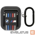 Чехол на заднюю панель BMW  BMW BMA222SWTK AirPods 1/2 cover black/black Multiple Colored Lines 