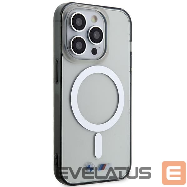 Чехол на заднюю панель BMW Case BMW BMHMP14LHCRS iPhone 14 Pro 6.1" transparent hardcase Silver Ring MagSafe