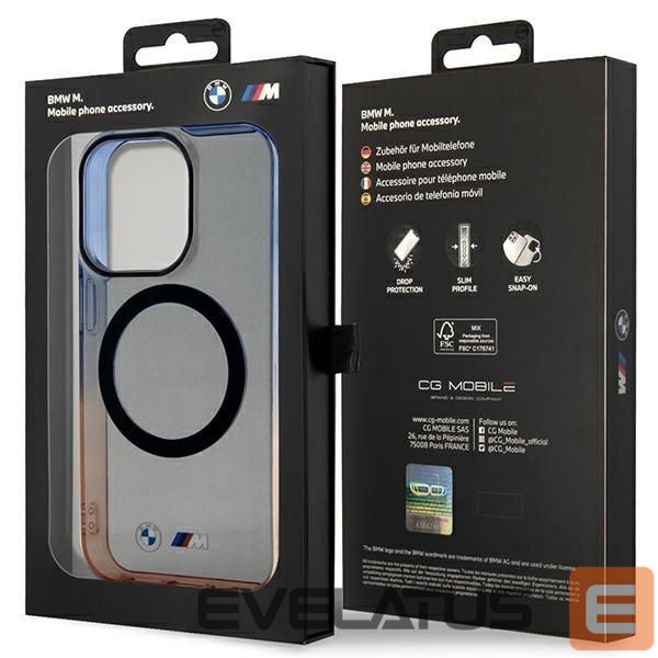 Чехол на заднюю панель BMW Case BMW BMHMP14LHTGE iPhone 14 Pro 6.1" grey/grey hardcase Gradient Bumper MagSafe