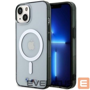 Чехол на заднюю панель BMW  BMW Silver Ring MagSafe case for iPhone 14 Plus - transparent 
