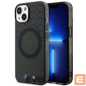 Чехол на заднюю панель BMW  BMW Pattern MagSafe case for iPhone 14 Plus - gray 