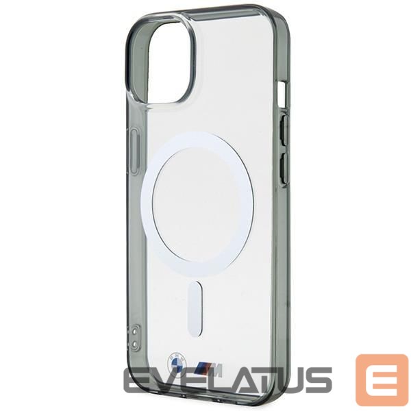 Чехол на заднюю панель BMW BMW BMHMP14SHCRS iPhone 14 6.1" case transparent hardcase Silver Ring MagSafe