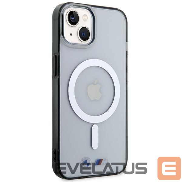 Чехол на заднюю панель BMW BMW BMHMP14SHCRS iPhone 14 6.1" case transparent hardcase Silver Ring MagSafe