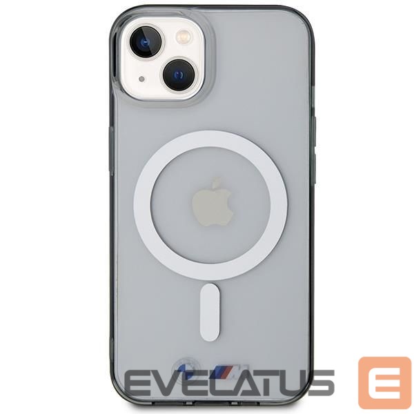 Чехол на заднюю панель BMW BMW BMHMP14SHCRS iPhone 14 6.1" case transparent hardcase Silver Ring MagSafe