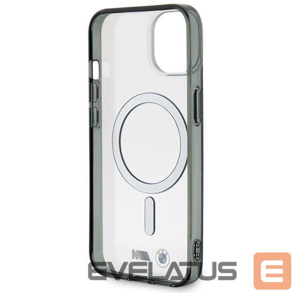 Чехол на заднюю панель BMW BMW BMHMP14SHCRS iPhone 14 6.1" case transparent hardcase Silver Ring MagSafe