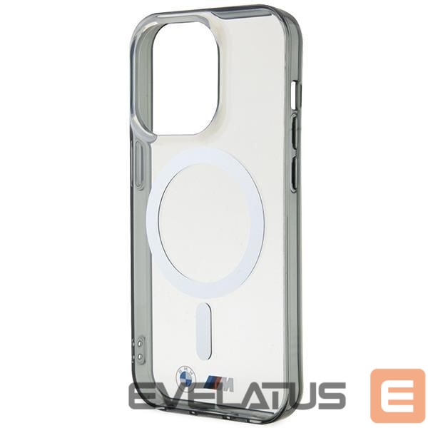 Чехол на заднюю панель BMW Case BMW BMHMP14XHCRS iPhone 14 Pro Max 6.7" transparent hardcase Silver Ring MagSafe