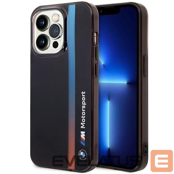 Чехол на заднюю панель BMW Case BMW BMHCP14L22HVGV iPhone 14 Pro 6.1" black/black IML Tricolor Stripe