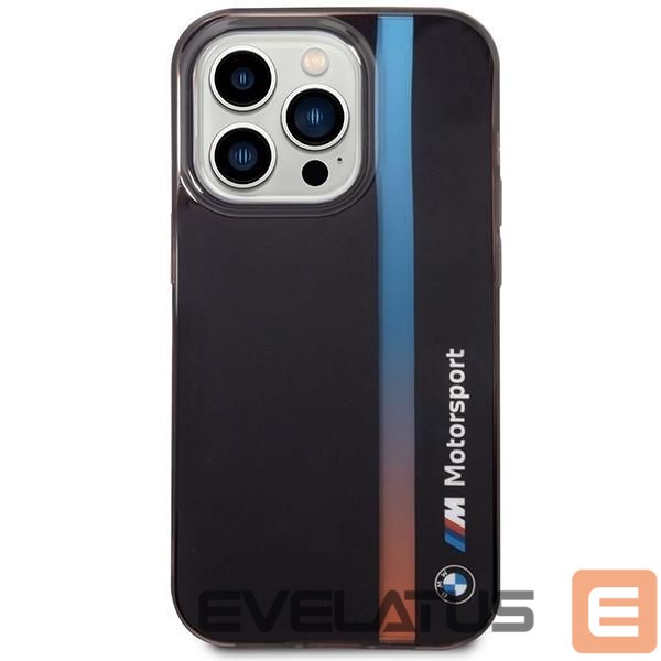 Чехол на заднюю панель BMW Case BMW BMHCP14L22HVGV iPhone 14 Pro 6.1" black/black IML Tricolor Stripe
