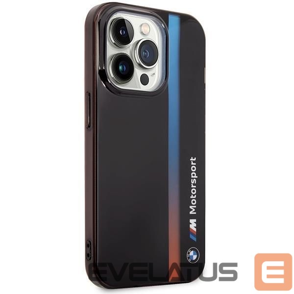 Чехол на заднюю панель BMW Case BMW BMHCP14L22HVGV iPhone 14 Pro 6.1" black/black IML Tricolor Stripe