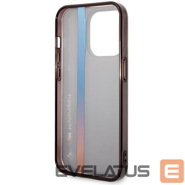 Чехол на заднюю панель BMW Case BMW BMHCP14L22HVGV iPhone 14 Pro 6.1" black/black IML Tricolor Stripe