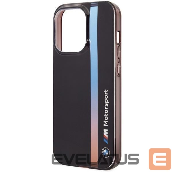 Чехол на заднюю панель BMW Case BMW BMHCP14L22HVGV iPhone 14 Pro 6.1" black/black IML Tricolor Stripe