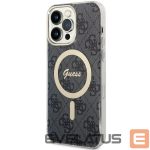 Чехол на заднюю панель Guess  Guess 4G MagSafe case for iPhone 14 Pro Max - black 