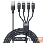 Кабель Joyroom  Joyroom Multi-Use Series S-A18 4in1 USB-A - USB-C / USB-C / Lightning / micro USB cable 1.2m - black 