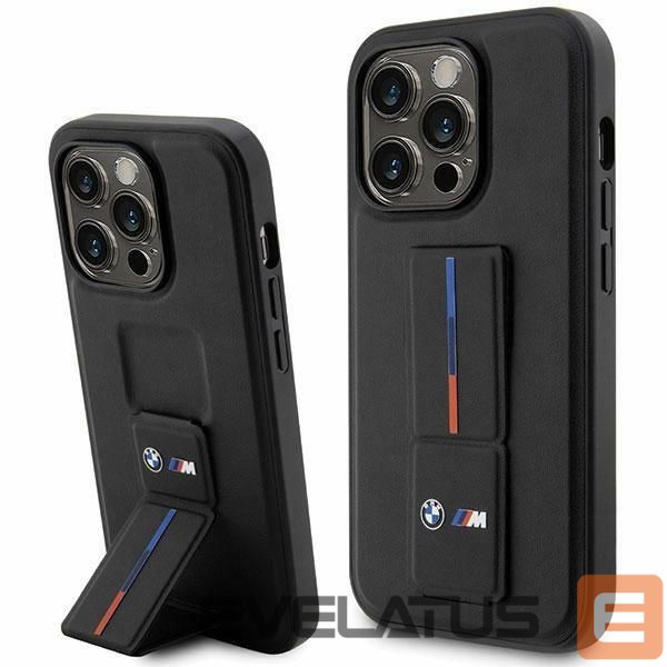 Чехол на заднюю панель BMW Case BMW BMHCP14X22GSLK iPhone 14 Pro Max 6.7" black/black hardcase Grip Hot Stamp
