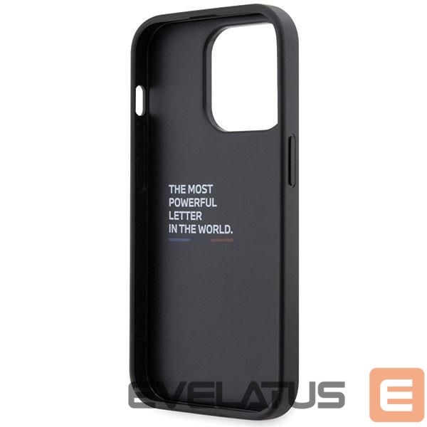 Чехол на заднюю панель BMW Case BMW BMHCP14X22GSLK iPhone 14 Pro Max 6.7" black/black hardcase Grip Hot Stamp