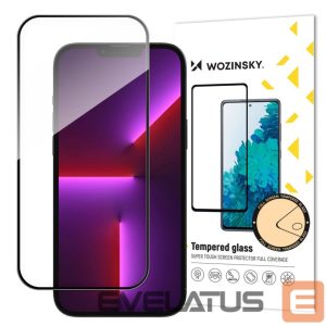 Защитное стекло Wozinsky  Wozinsky Full Glue iPhone 15 Plus Case Friendly Full Glue Tempered Glass with Frame - Black 