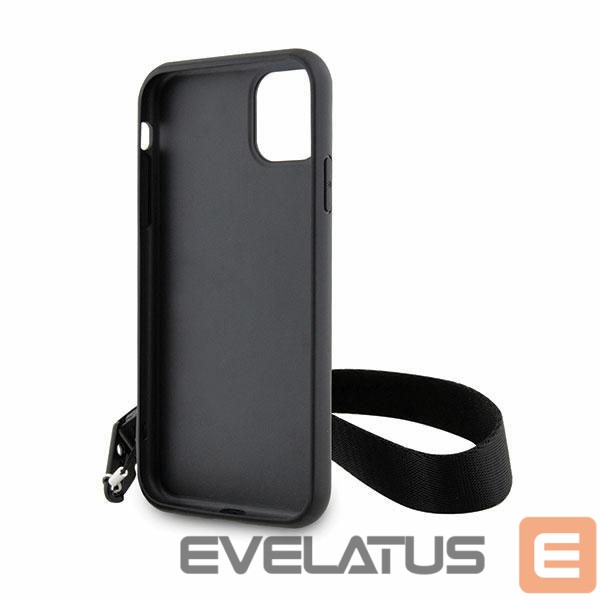 Чехол на заднюю панель Karl Lagerfeld Karl Lagerfeld KLHCN61SAKLMBSK iPhone 11 / Xr 6.1" black/black hardcase Monogram Losange Saffiano