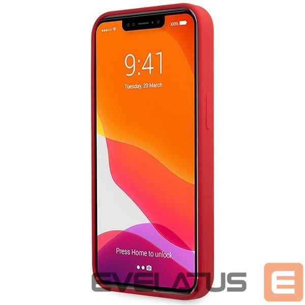 Чехол на заднюю панель Guess Guess GUHCP13XLSLMGRE iPhone 13 Pro Max 6.7" red/burgundy hard case Silicone Vintage Gold Logo