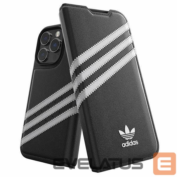 Чехол на заднюю панель Adidas Adidas OR Booklet Case PU iPhone 14 Pro black/white 50196
