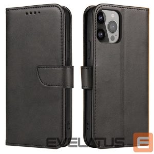 Чехол на заднюю панель Hurtel  Magnet Case with flap and wallet for Samsung M14 - black 