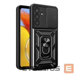 Чехол на заднюю панель Hurtel  Hybrid Armor Camshield case for Samsung M14 with camera cover - black 